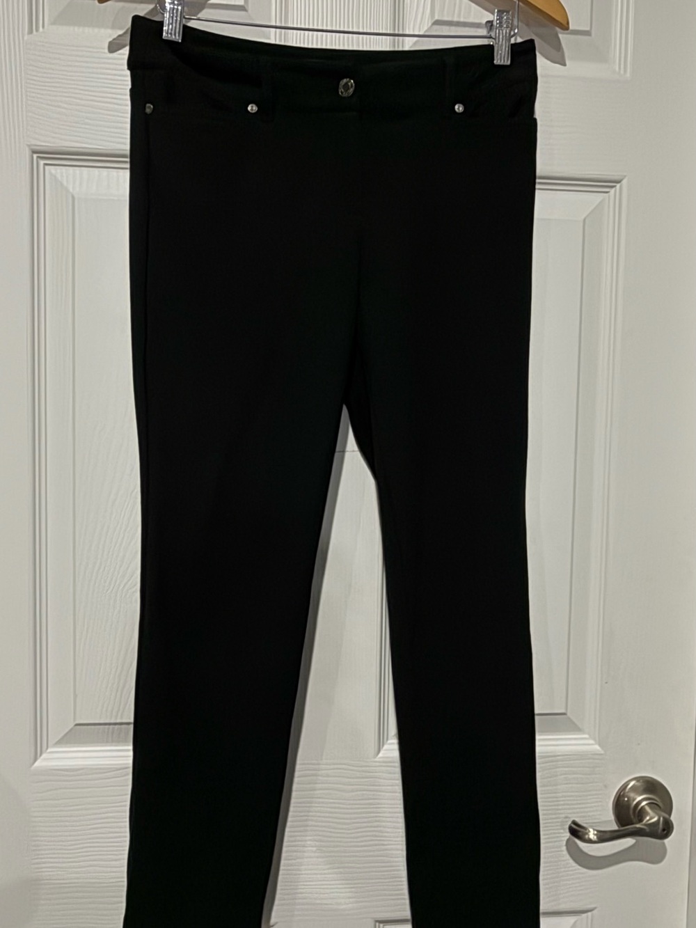 Talbots Petite Black Women's Stretch Ponte Pants - Classic Slim Fit size 4P